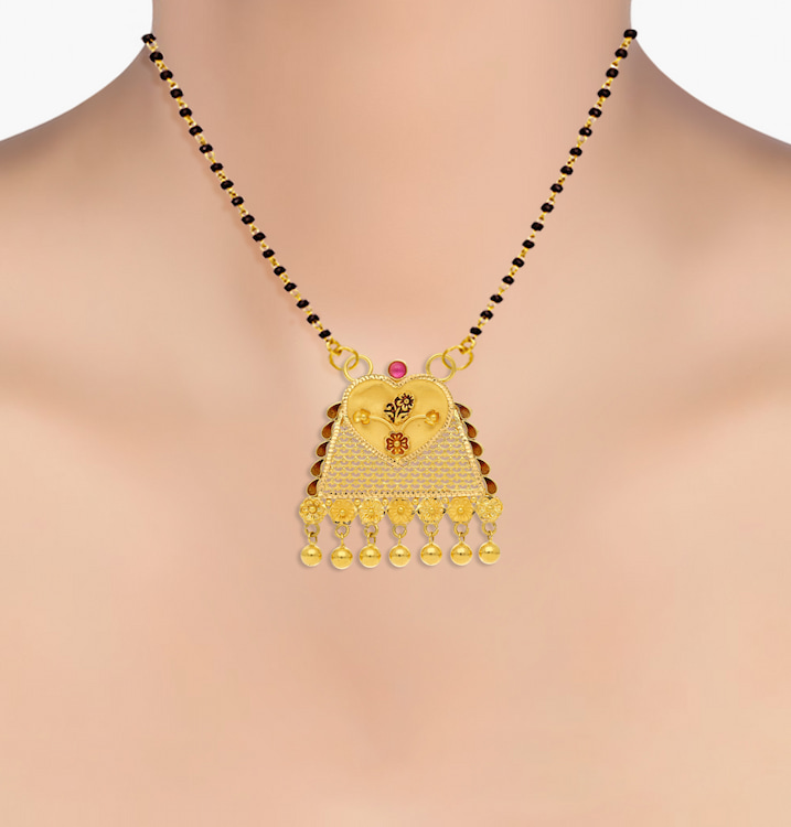 The Marked with Heart Mangalsutra